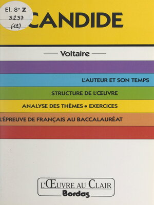 cover image of Candide, Voltaire